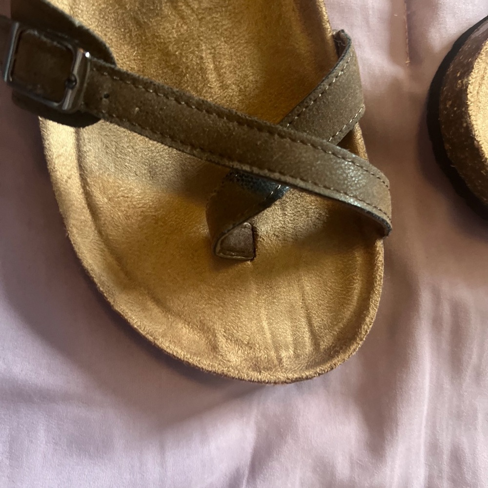 Brown Strappy Sandals - Picture 3 of 7